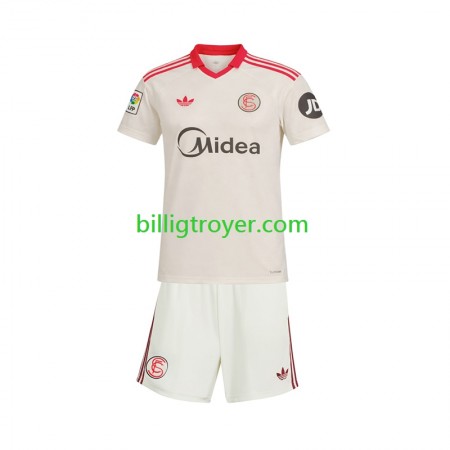 Billige Fotballdrakter FC Sevilla Barn Retro Hjemmedraktsett 2025/26 Kortermet